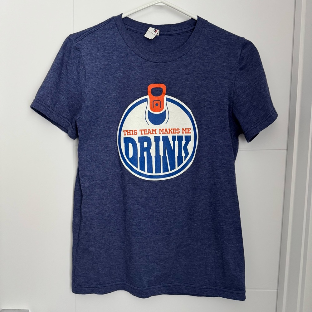 NHL Edmonton Oilers Funny Drinking T-shirt